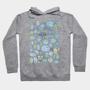 Mystic Crystals - Illustration Pattern Hoodie